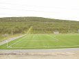 Spordiväljakud - nii jalgpalliväljakud, tenniseväljakud kui .. | Kunstmurukattega spordiväljakud Jalgpalliväljak kunstmurukattega, roheline muru, spordiväljakud, tehismuru Norra jalgpalliväljakul.  